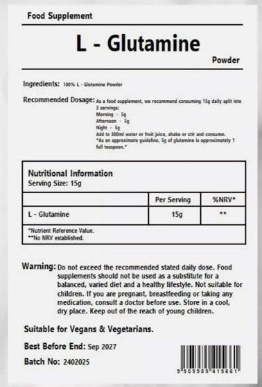 L-Gluatmine  - GUT HEALTH/MUSCLE RECOVERY
